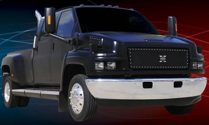 New Release Chevrolet Kodiak T-Rex X-Metal Series Studded Main Grille - All Black - 1PC Style - 6710871