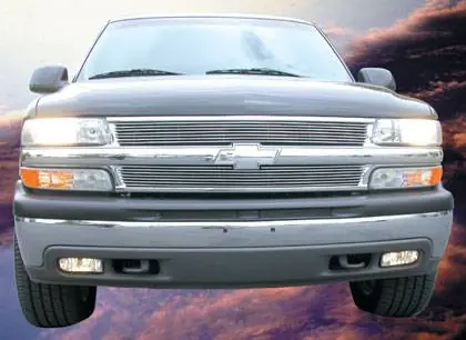 Chevrolet Silverado T-Rex Billet Grille Overlay - Bolt On - 7 Bars - 2PC - 21075 Today Only