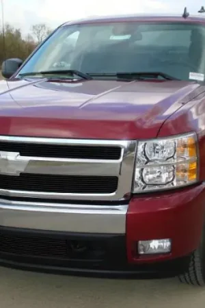 Genuine Chevrolet Silverado T-Rex Billet Grille Overlay - Bolt On - All Black - 21110B