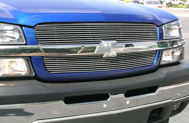 Direct From Factory Chevrolet Silverado T-Rex Billet Grille Overlay - Bolt On & Insert - 2PC - 21100