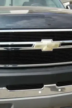 Chevrolet Silverado T-Rex Billet Grille Overlay - Bolt On & Insert - All Black - 2PC - 21106B Get Yours