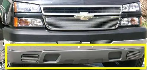 Today Only Chevrolet Silverado T-Rex Bumper Air Dam Grille - Fog Lamps Billet Insert - 2PC - 25101