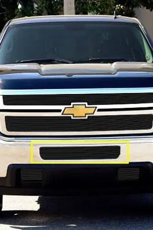 Chevrolet Silverado T-Rex Bumper Billet Grille - All Black - 25114B Instant Buy