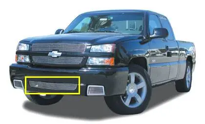 New Arrival Chevrolet Silverado T-Rex Bumper Billet Grille Insert - Center Opening - 8 Bars - 25104