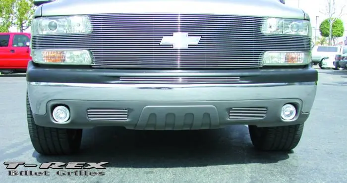 Seasonal Sale Chevrolet Silverado T-Rex Full Face Billet Grille with Bowtie Installed - 25 Bars - 20079