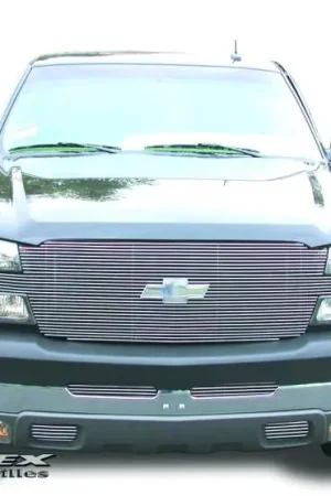 Free Returns Chevrolet Silverado T-Rex Full Face Billet Grille with Bowtie Installed - 25 Bars - 20102