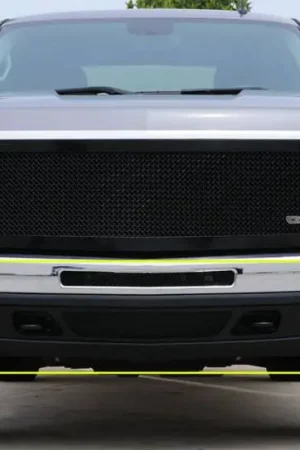 Chevrolet Silverado T-Rex Upper Class Bumper Mesh Grille - All Black - 2PC - 52112 Hassle-Free Returns