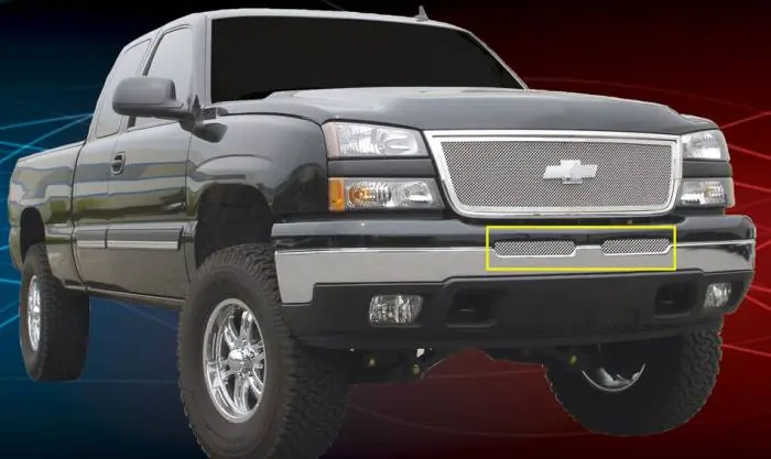 Editor’s Pick Chevrolet Silverado T-Rex Upper Class Polished Stainless Bumper Mesh Grille - 55103