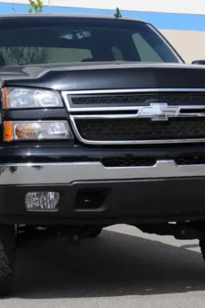 Chevrolet Silverado T-Rex Upper Class Polished Stainless Mesh Grille - All Black - 2PC Style - 51100 Shop Now