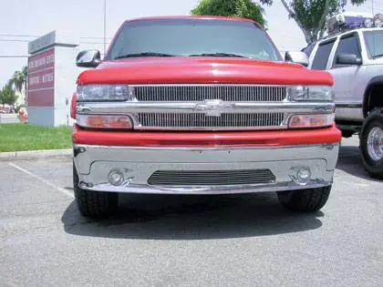 Original Chevrolet Silverado T-Rex Vertical Billet Grille Insert - 30075