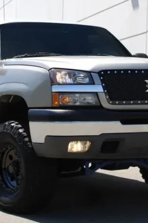 Markdown Chevrolet Silverado T-Rex X-Metal Series Studded Main Grille - All Black - Custom 1PC Grille - 6711011