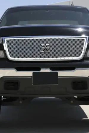 Don’t Miss Out Chevrolet Silverado T-Rex X-Metal Series Studded Main Grille - Polished Stainless Steel - Custom - 1PC - 6711070