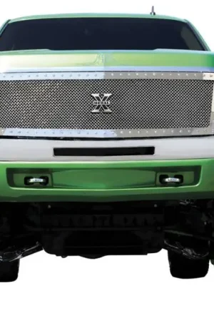 Deal Chevrolet Silverado T-Rex X-Metal Series Studded Main Grille - Polished Stainless Steel - Custom - 1PC - 6711130
