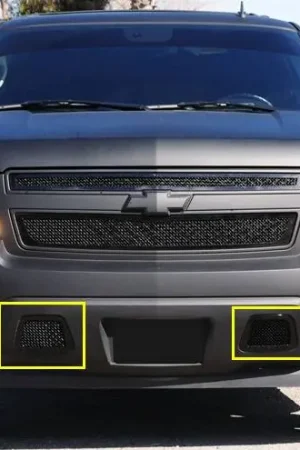 Chevrolet Suburban T-Rex Upper Class Bumper Mesh Grille - All Black - 2PC - 52051 Premium