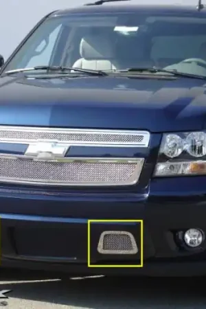 Bargain Chevrolet Suburban T-Rex Upper Class Polished Stainless Bumper Mesh Grille - Remove Tow Hooks - 2PC - 55051