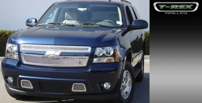 Chevrolet Suburban T-Rex X-Metal Series Studded Main Grille - Polished Stainless Steel - 2PC Style - 6710510 Discount