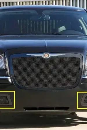 Chrysler 300 T-Rex Upper Class Mesh Bumper Grille - All Black with Formed Mesh - 52471 Reduced Price
