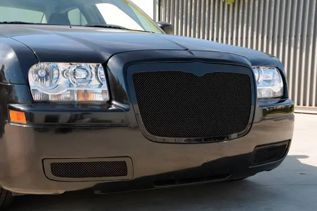 Chrysler 300 T-Rex Upper Class Mesh Grille - All Black - 51471 While Supplies Last