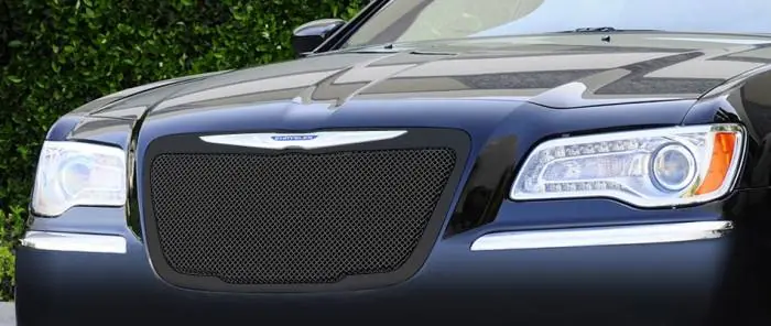 Chrysler 300 T-Rex Upper Class Mesh Grille - All Black with Formed Mesh Center - 51433 Free Shipping