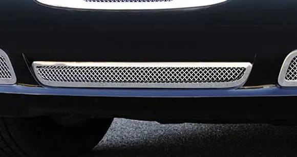 Same Day Shipping Chrysler 300 T-Rex Upper Class Polished Stainless Bumper Mesh Grille with Frame and Formed Mesh Center - 55433
