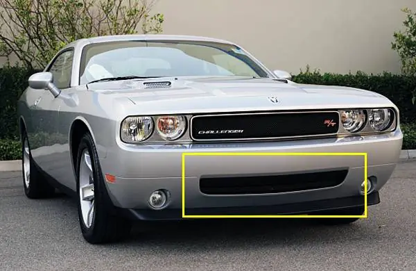 Viral Dodge Challenger T-Rex Sport Series Formed Mesh Bumper Grille - Black - 47415