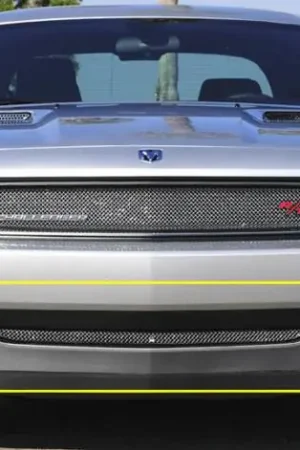 Clearance Dodge Challenger T-Rex Sport Series Formed Mesh Bumper Grille - Triple Chrome Plated - 45415