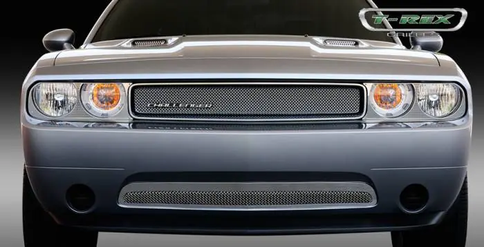 Dodge Challenger T-Rex Sport Series Formed Mesh Grille - Stainless Steel - Triple Chrome Plated - 44415 Worldwide Shipping