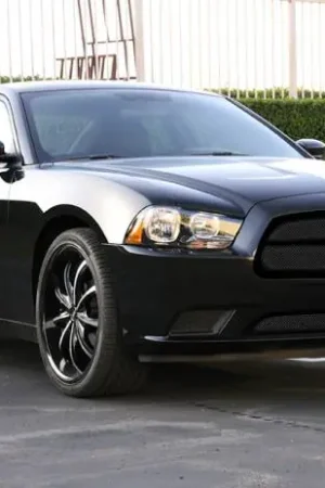 Dodge Charger T-Rex Upper Class Mesh Grille - All Black with Formed Mesh - 4PC Style - 51442 Latest