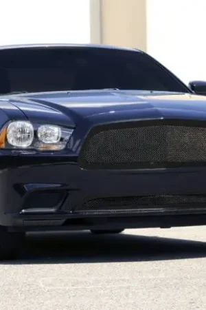 Order Now Dodge Charger T-Rex Upper Class Mesh Grille - Full Opening - All Black with Formed Mesh Center - 51441