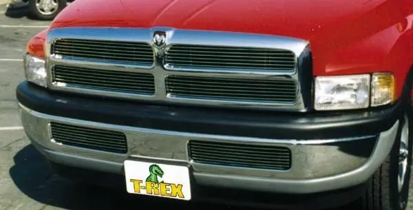 Direct From Factory Dodge Ram T-Rex Billet Grille Insert - 12 Bars - 4PC Style - 20450