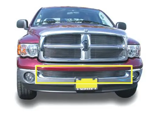 Get Yours Dodge Ram T-Rex Bumper Billet Grille Insert - Use with Chrome Bumpers - 25465