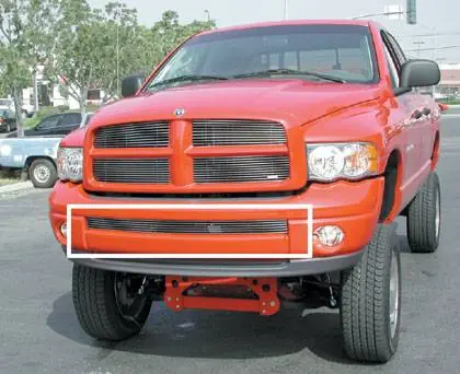Today Only Dodge Ram T-Rex Bumper Billet Grille Insert - Use with Painted Bumpers - 25466