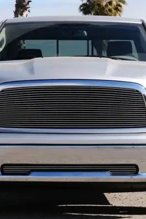 Free Shipping Dodge Ram T-Rex Bumper Billet Grille with Tow Hooks Removed - 25456