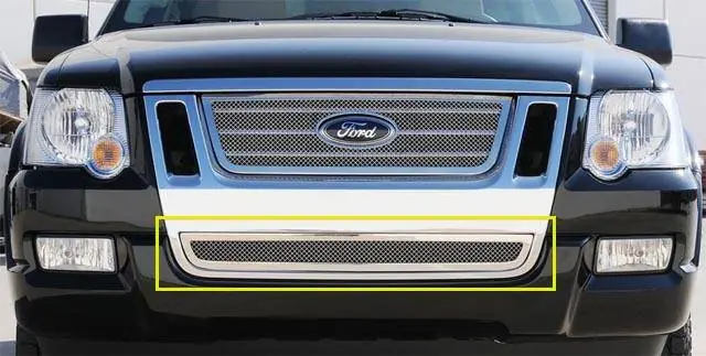 Worldwide Shipping Ford Expedition T-Rex Upper Class Polished Stainless Bumper Mesh Grille - 55662