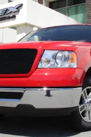 Same Day Shipping Ford F150 T-Rex Billet Grille - Full Opening - Bolt On - All Black - 21556B