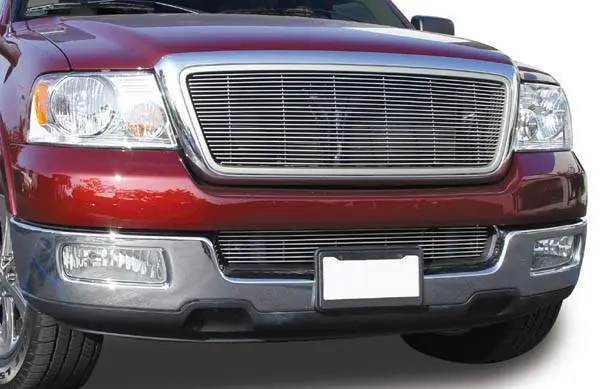 Limited Edition Ford F150 T-Rex Billet Grille Overlay - Bolt On & Insert with Honeycomb Style OE Grille - 23 Bars - 21551