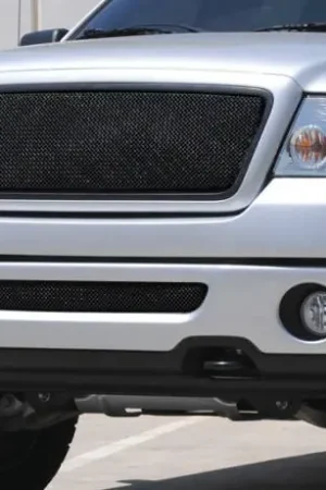 Ford F150 T-Rex Sport Series Formed Mesh Grille - All Black Powdercoat without Logo Opening - 46557 Limited Edition