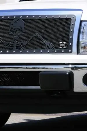 Ford F150 T-Rex Urban Assault Grunt Studded Main Grille with Soldier - Black OPS Flat Black - Custom 1PC Opening - 7115686 Factory Price