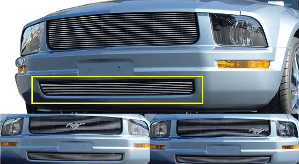 Big Sale Ford Mustang T-Rex Bumper Billet Grille - 7 Bars - 25515