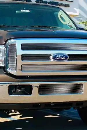 Budget Ford Superduty T-Rex Billet Grille Overlay - Bolt On - 6 Bars - 6PC - 21562
