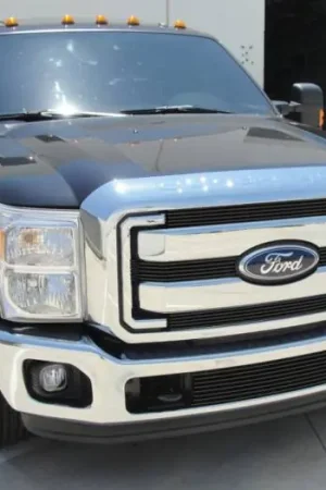 Ford Superduty T-Rex Billet Grille Overlay - Bolt On - All Black - Powdercoat - 4PC - 21546B One Day Deal