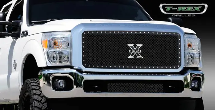 Express Delivery Ford Superduty T-Rex X-Metal Series Studded Main Grille - Black - 1PC - 6715461