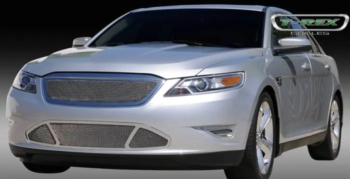Direct From Factory Ford Taurus T-Rex Upper Class Polished Stainless Mesh Grille with Formed Mesh Center - 54526