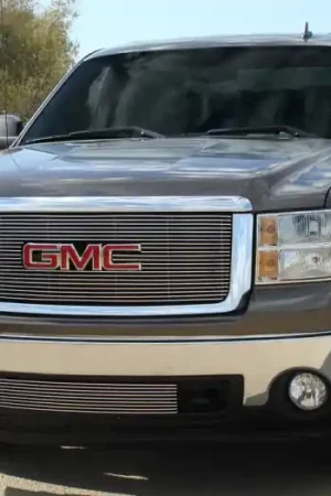 Wholesale GMC Sierra T-Rex Billet Grille Overlay - Bolt On with Logo Opening - 21205
