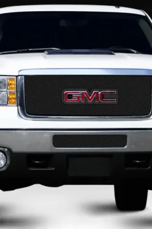 GMC Sierra T-Rex Sport Series Formed Mesh Grille - All Black with Logo Opening - 46210 Certified