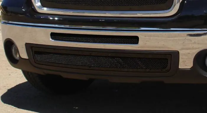 GMC Sierra T-Rex Upper Class Bumper Mesh Grille - All Black - 2PC - 52206 Express Delivery