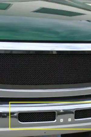 GMC Sierra T-Rex Upper Class Bumper Mesh Grille - All Black - 52200 Mega Sale