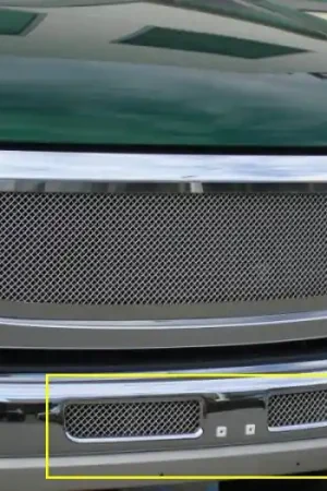 Factory Price GMC Sierra T-Rex Upper Class Polished Stainless Bumper Mesh Grille - 55200