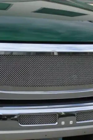 Crafted GMC Sierra T-Rex Upper Class Polished Stainless Mesh Grille - 54200