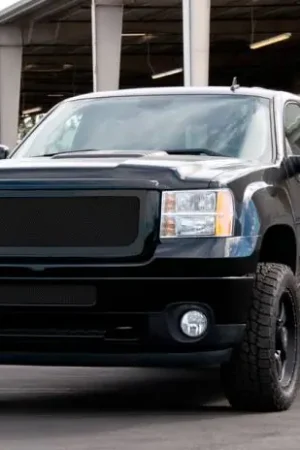 Exclusive Offer GMC Sierra T-Rex Upper Class Polished Stainless Mesh Grille - All Black - 51209